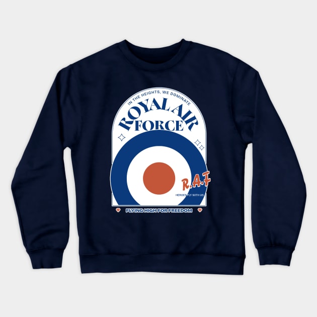 RAF Royal Air Force Insignia Crewneck Sweatshirt by Distant War